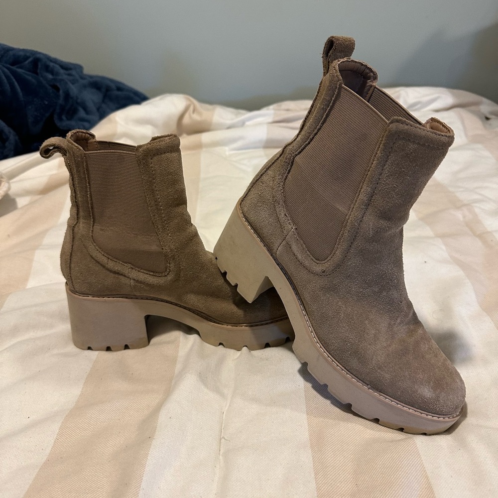 Dolce Vita Brown Suede Ankle Booties